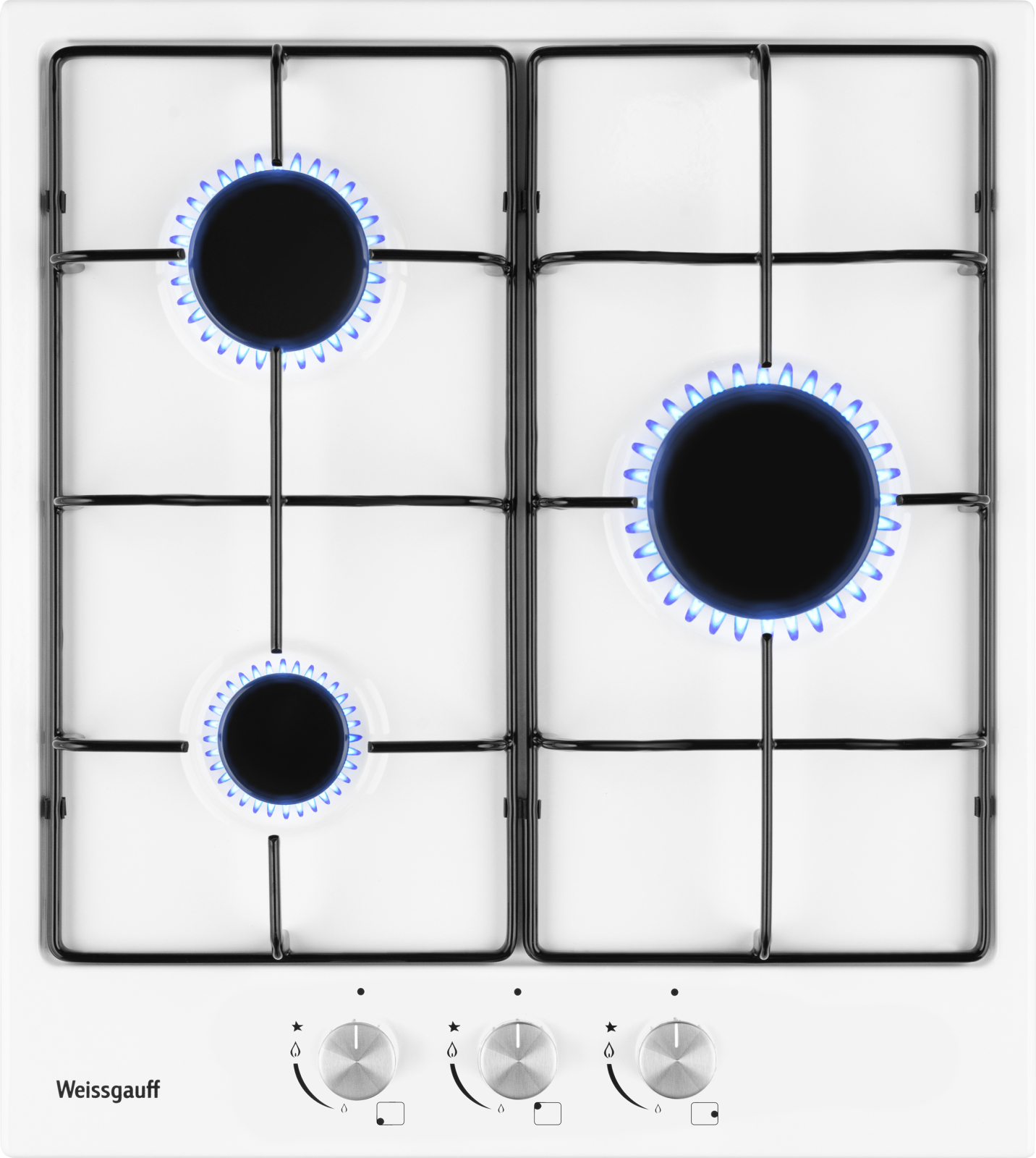 

Встраиваемая варочная панель газовая Weissgauff HG 430 WEH white, HG 430 WEH