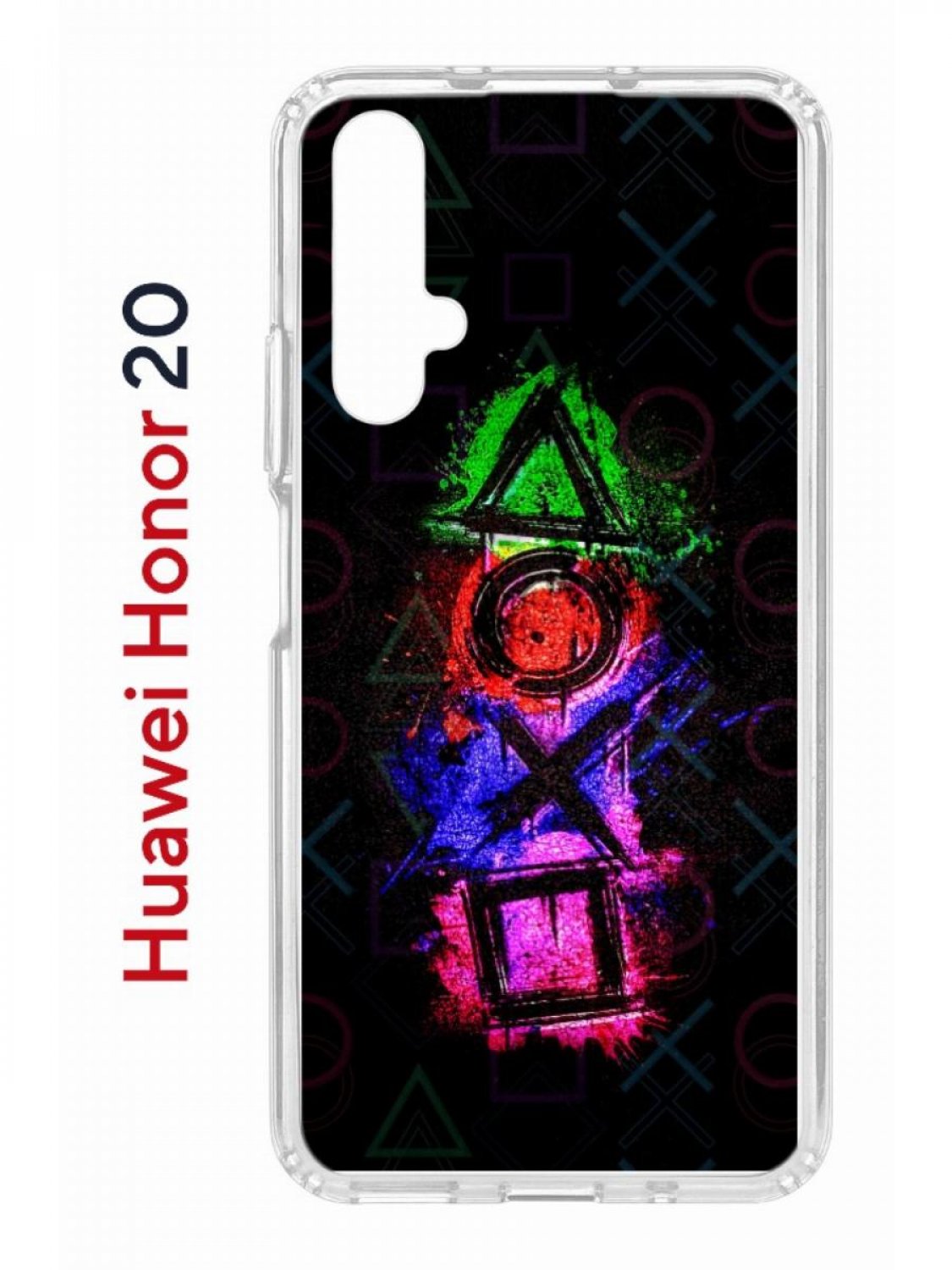 

Чехол на Honor 20, Huawei Nova 5T с принтом Kruche Print Гейминг, противоударный бампер, Прозрачный;черный;красный;зеленый, Хонор 20, Хуавей Нова 5Т