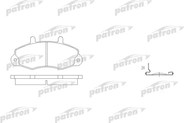 Тормозные колодки PATRON дисковые pbp700
