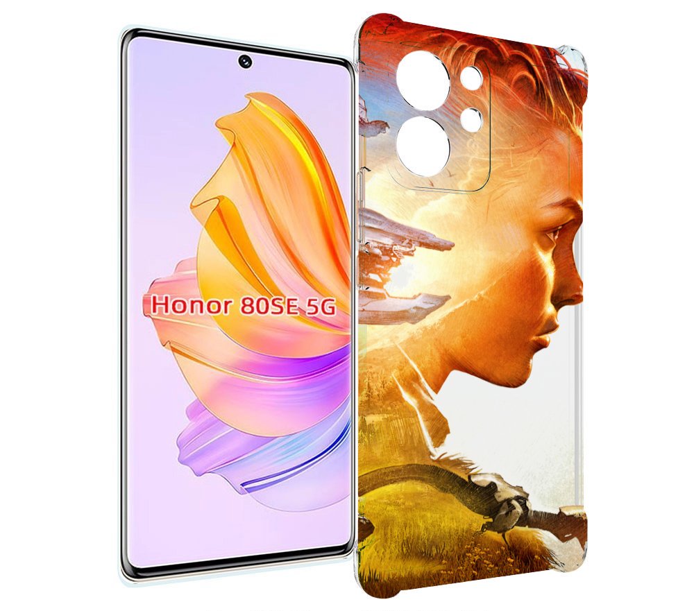 

Чехол MyPads Horizon Zero Dawn art для Honor 80 SE, Прозрачный, Tocco