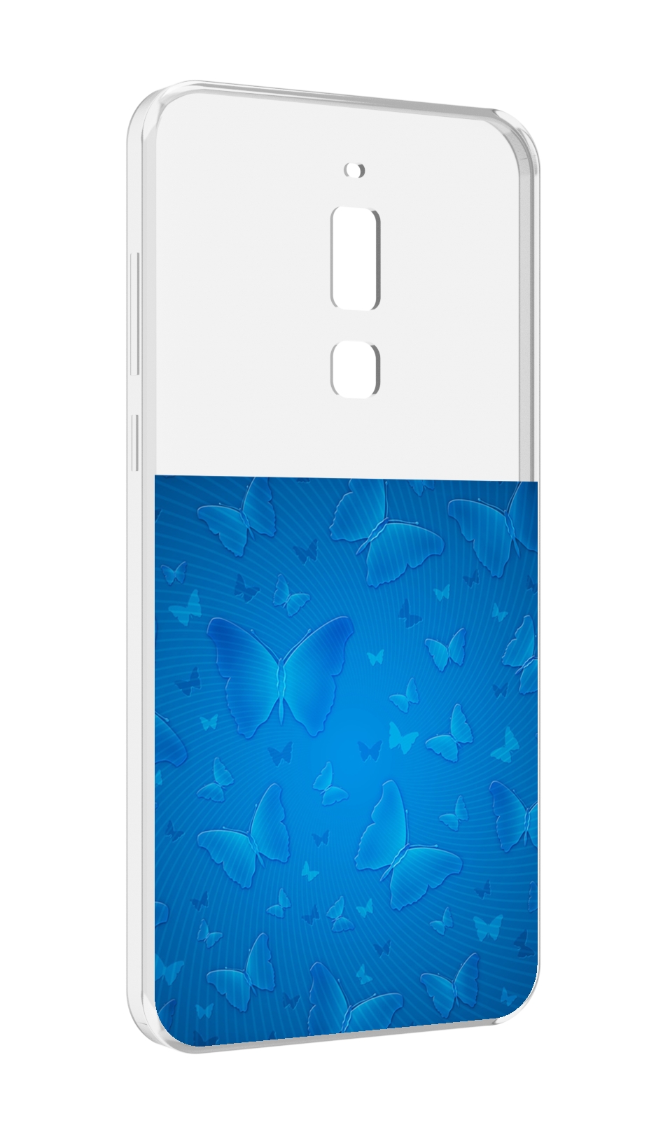 

Чехол MyPads голубые-бабочки для Meizu M6T, Прозрачный, Tocco