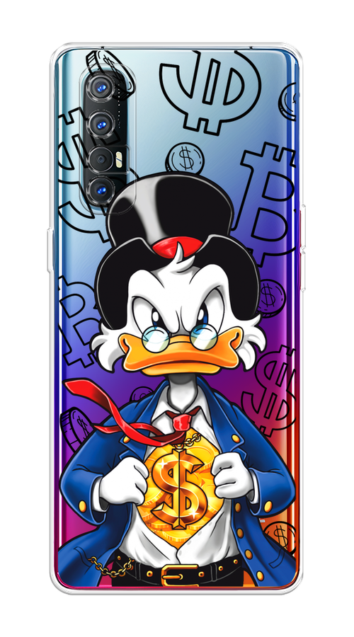 

Чехол на Oppo Reno 3 Pro "Scrooge Goldman", Черный;белый;синий, 252550-1