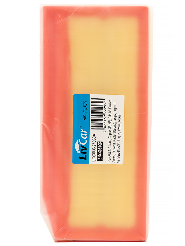 

Фильтр воздушный LivCar OEM 16 54 605 09R RENAULT