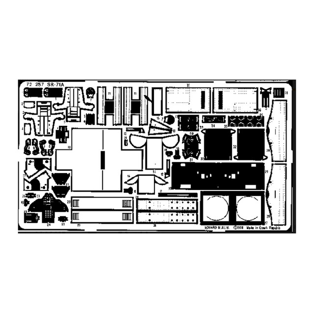 

Фототравление Eduard 72257 Sr-71a Blackbird 1/72