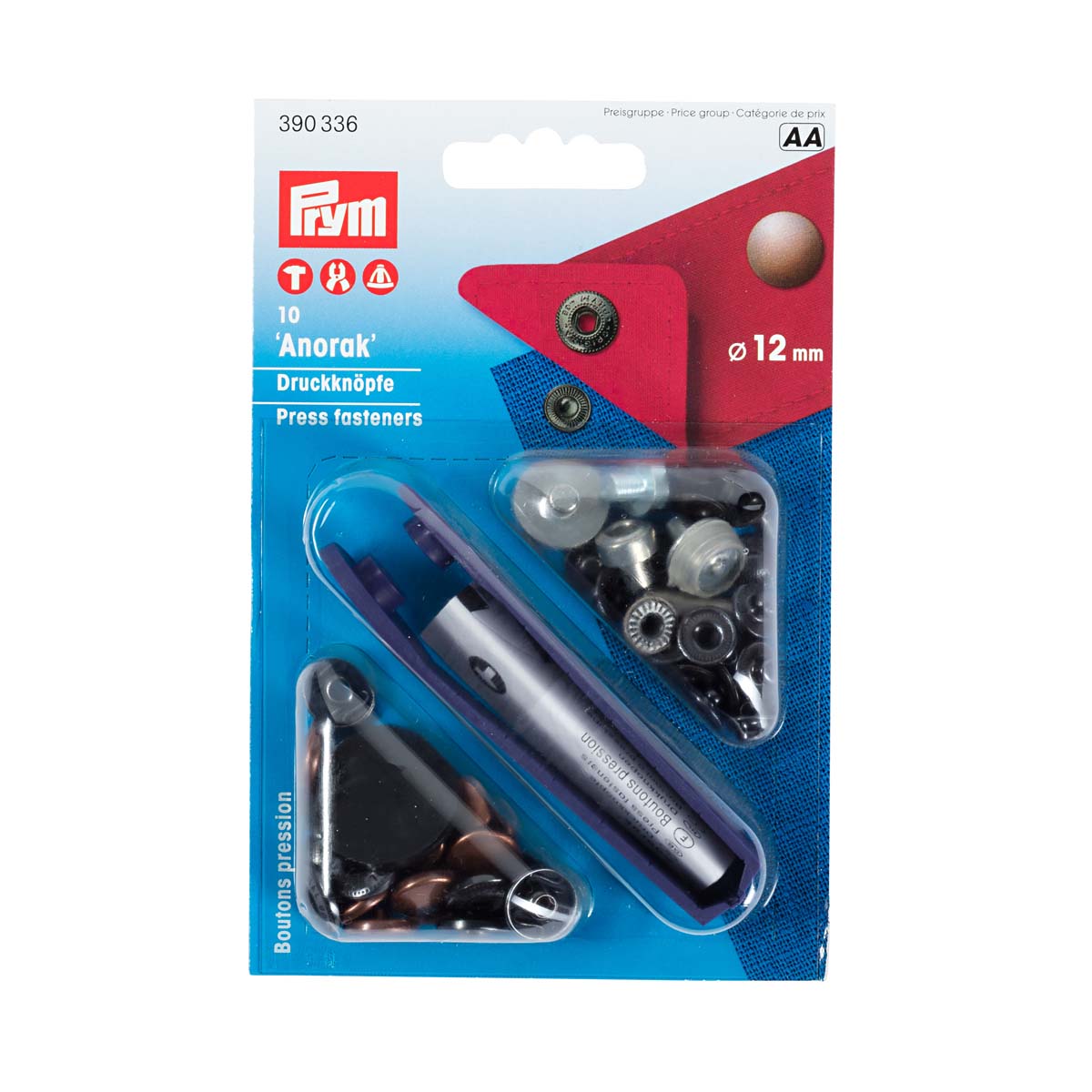 

Кнопка Prym 390336 Анорак, диаметр 12 мм, состаренная медь, 10 шт