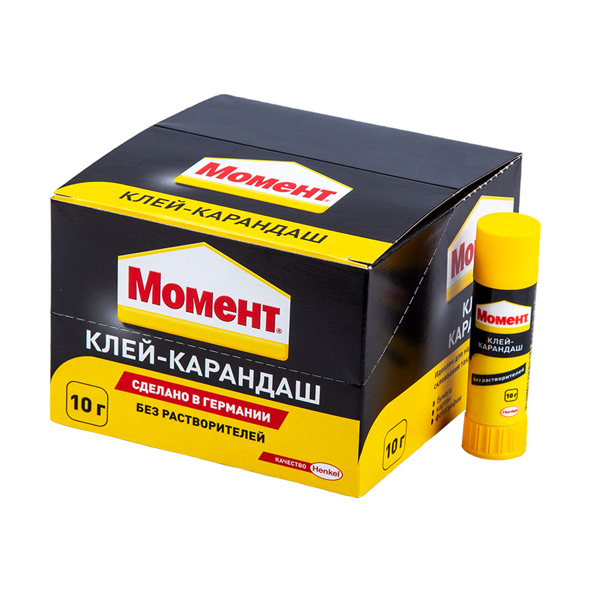 фото Клей-карандаш момент, 10 г в шоубоксе хенкель, henkel