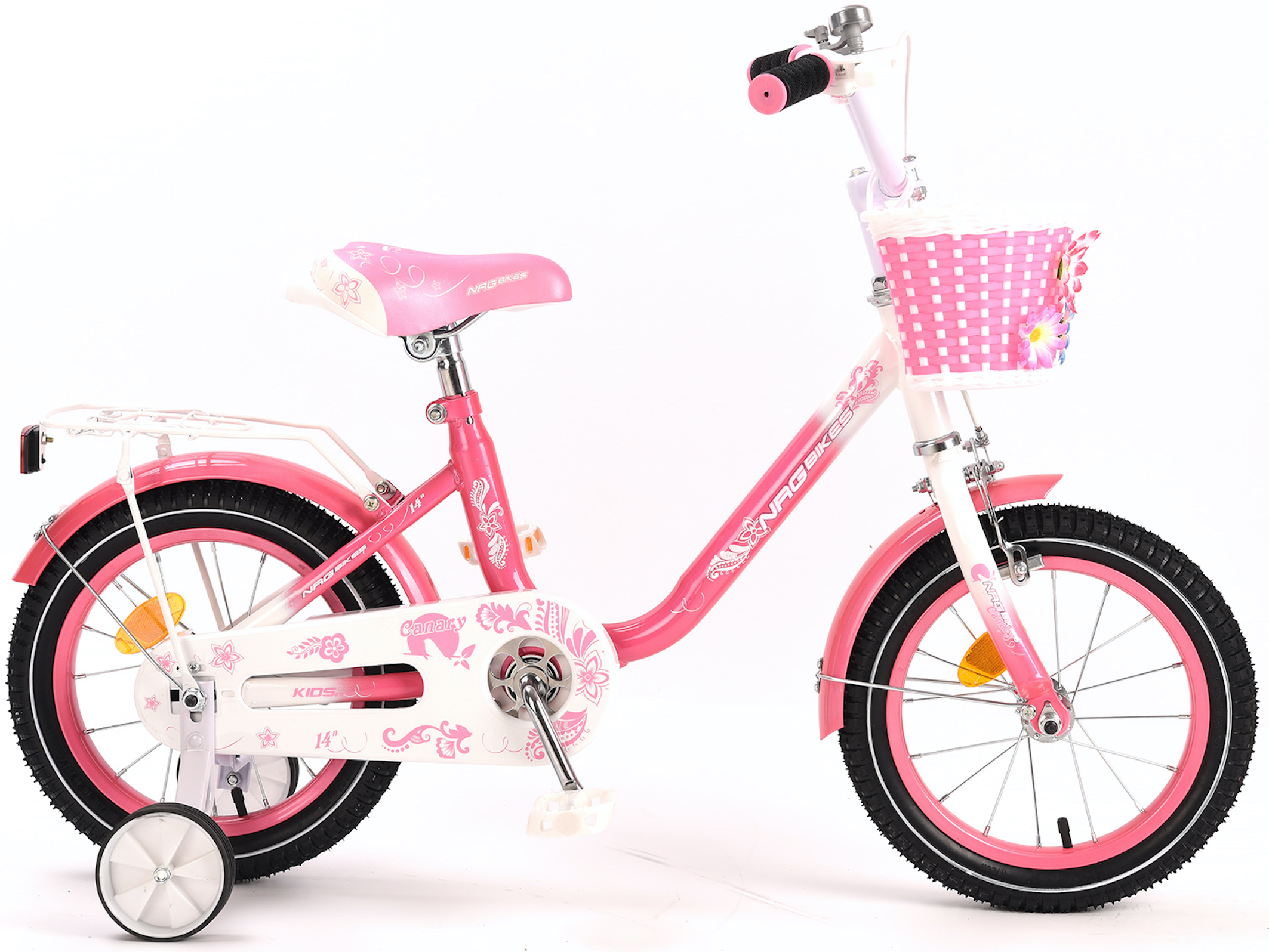 

Велосипед NRG Bikes Canary 14" Pink/White УТ000012785, CANARY