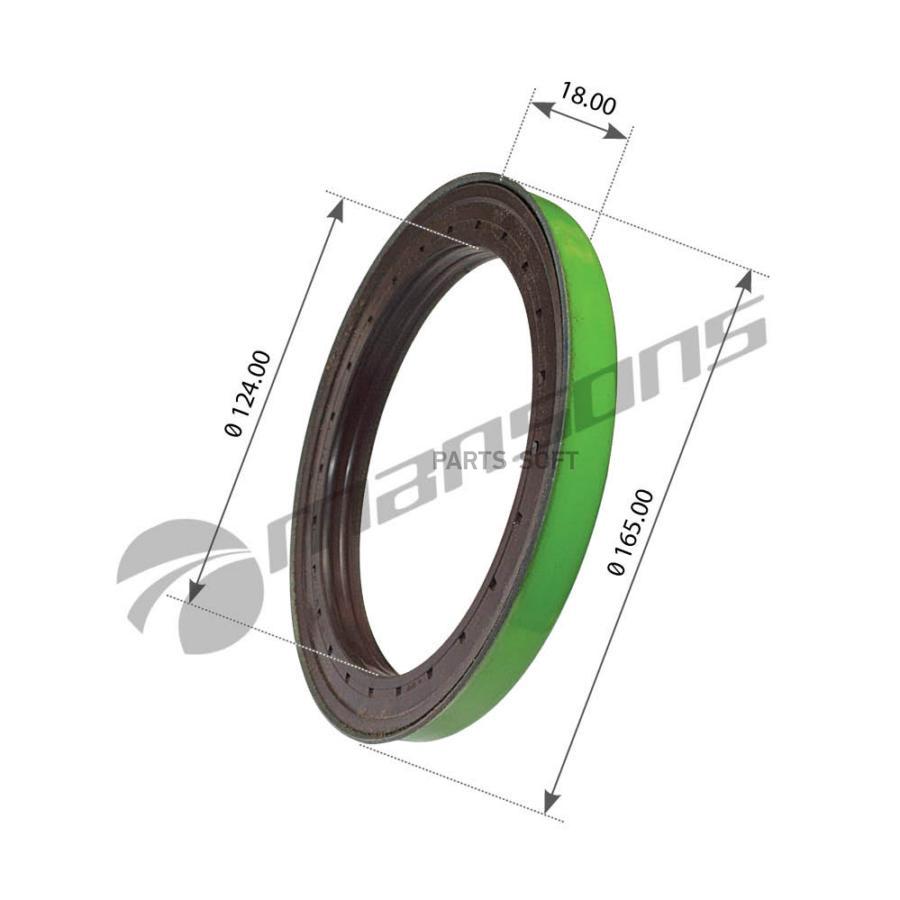 200.058Mns Сальник Ступицы D125Xd165X18 Scania 93/112/113/143 Mansons 200058