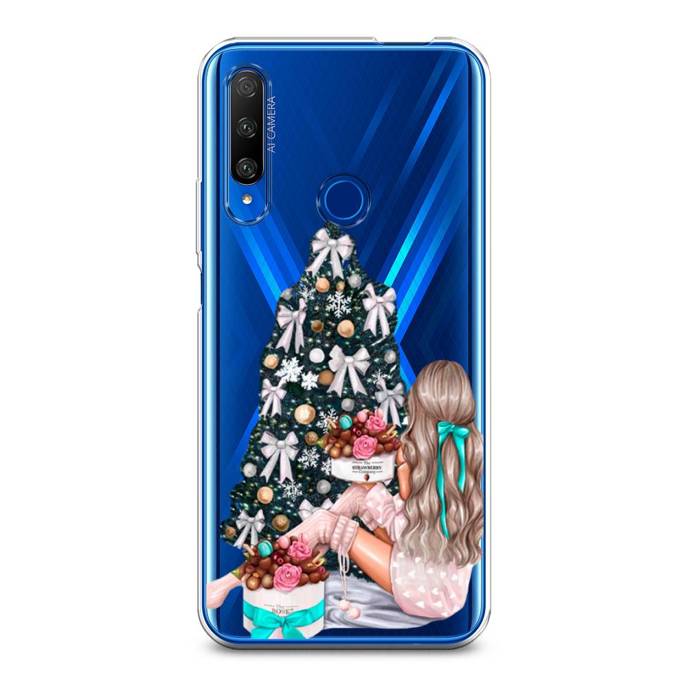 

Чехол на Huawei Honor 9X Premium "New Year", Зеленый;бежевый;голубой, 610650-5