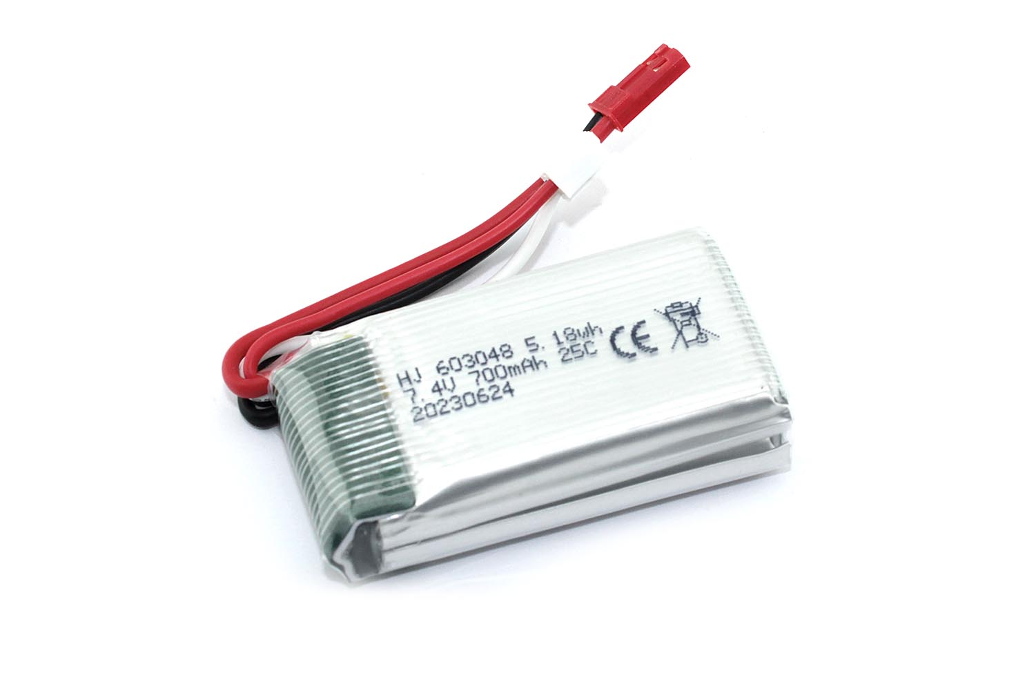 

Аккумулятор Li-Pol 7.4V 603048 700mAh JST, 603048