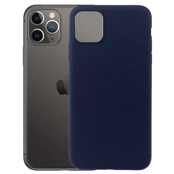 фото Чехол для iphone 11 pro max синий matte tpu nobrand