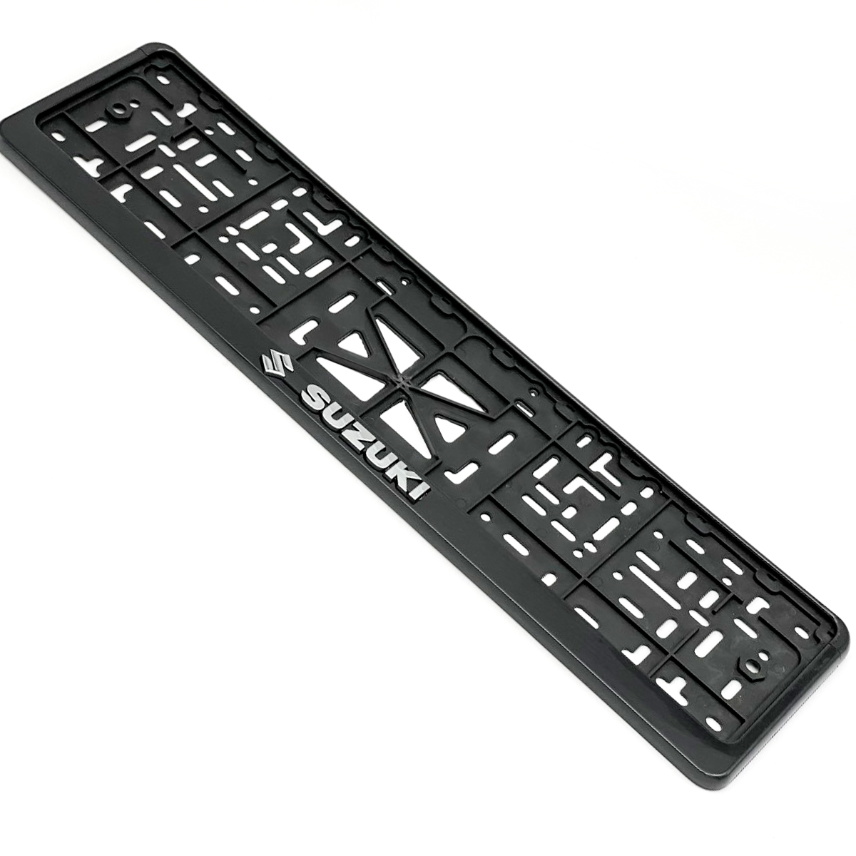 Рамка номерного знака EZID-AUTO стандарт SUZUKI черная, ABS-пластик, 1шт