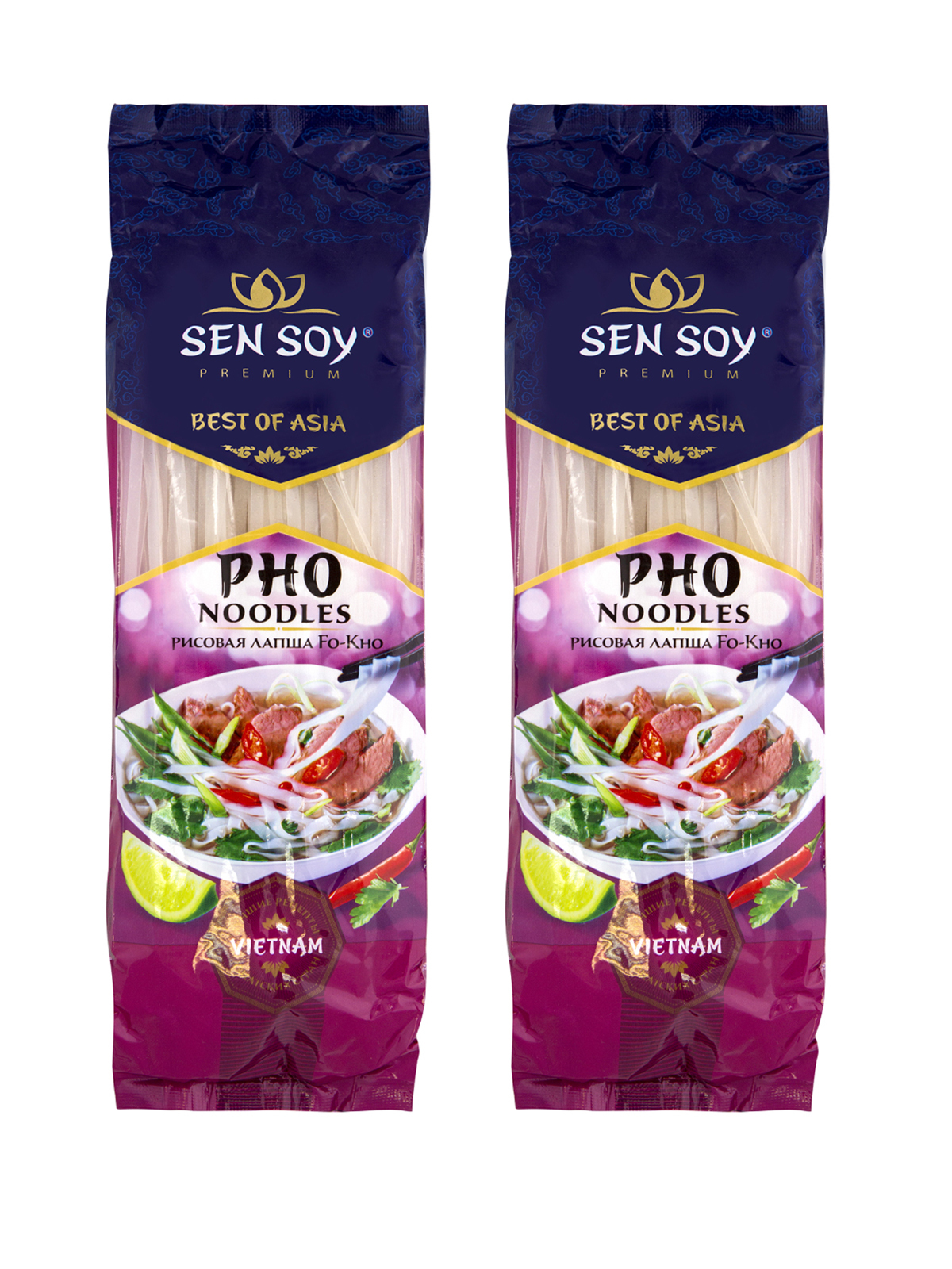 

Рисовая лапша FO Sen Soy Premium 2 штуки по 200 г