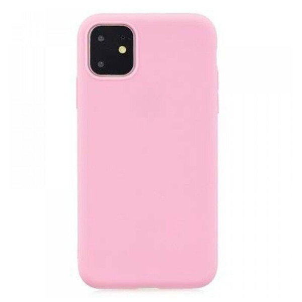 фото Чехол для iphone 11 pro max розовый matte tpu nobrand