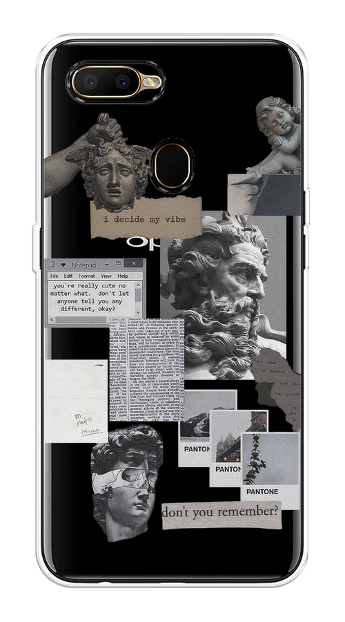 

Чехол на Oppo A5s "Коллаж греческие скульптуры", Бежевый;серый, 252350-1