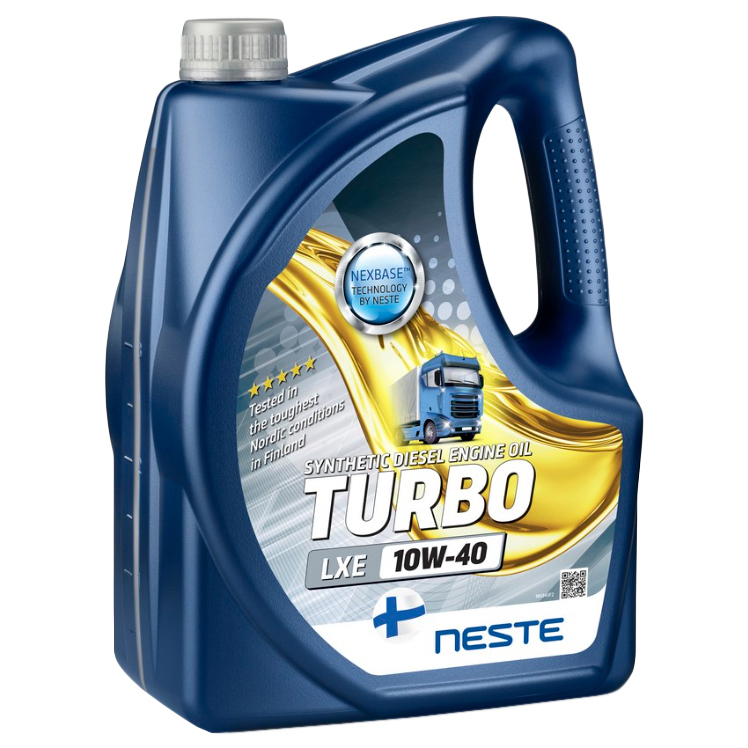 Моторное масло Neste Oil синтетическое Turbo LXE 10W40 4л
