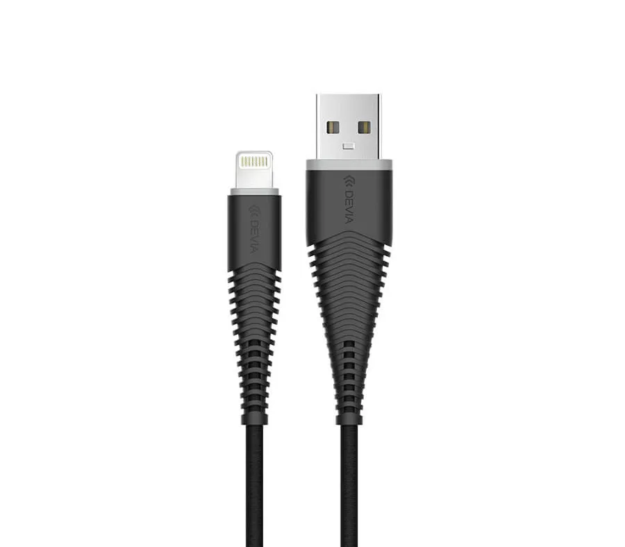 Кабель Devia Fish 1 USB - Lightning, черный