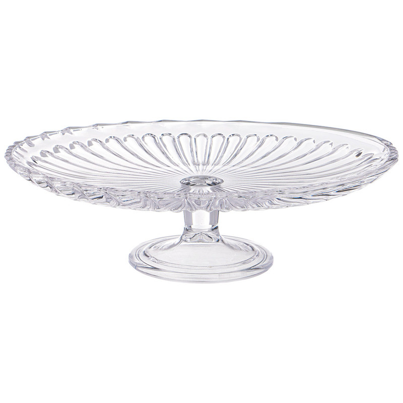 

Блюдо на ножке стекло Alegre Glass 20х15х6см 337-132, Прозрачный