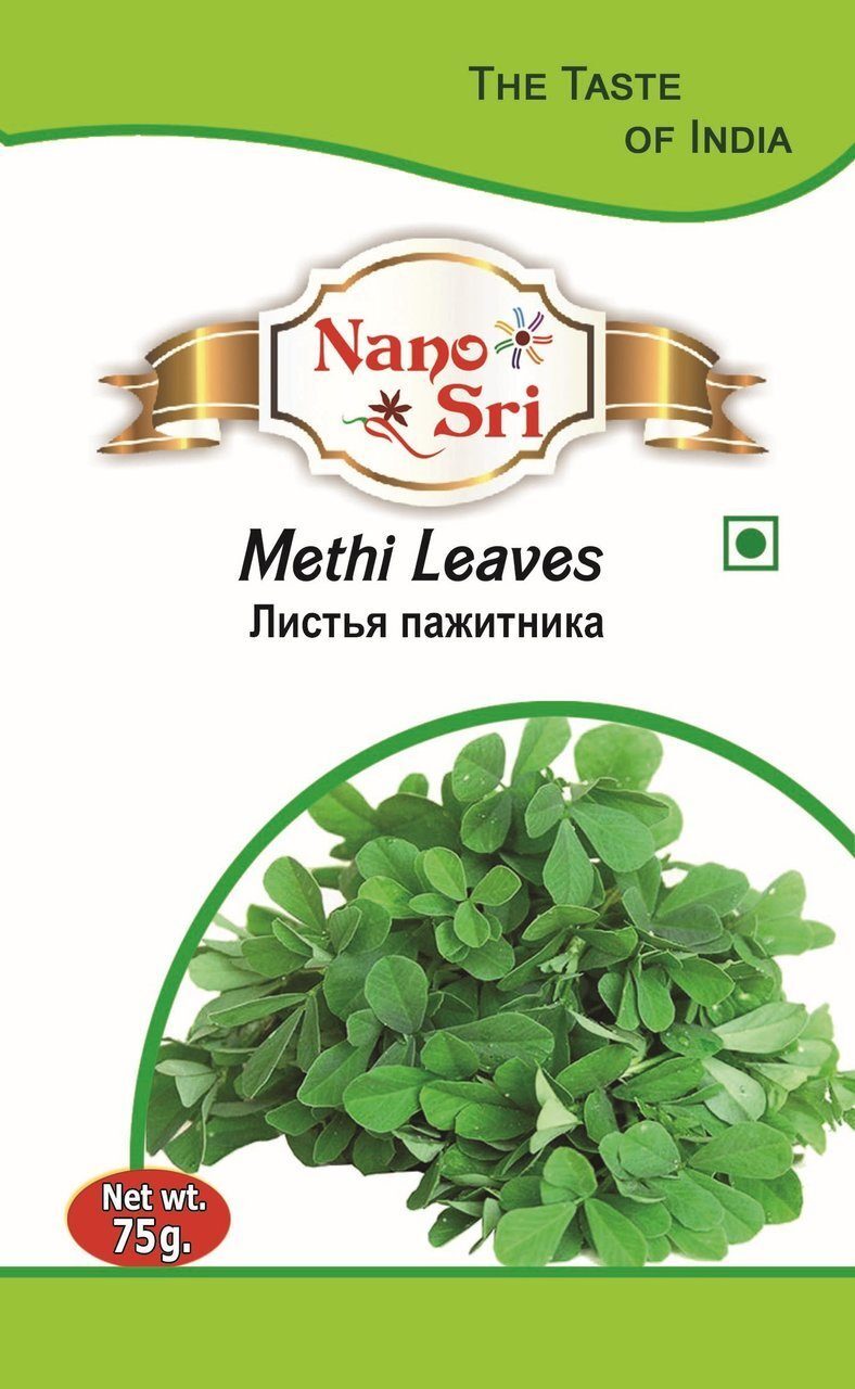 

Листья пажитника Nano Sri Methi Leaves, 75 г
