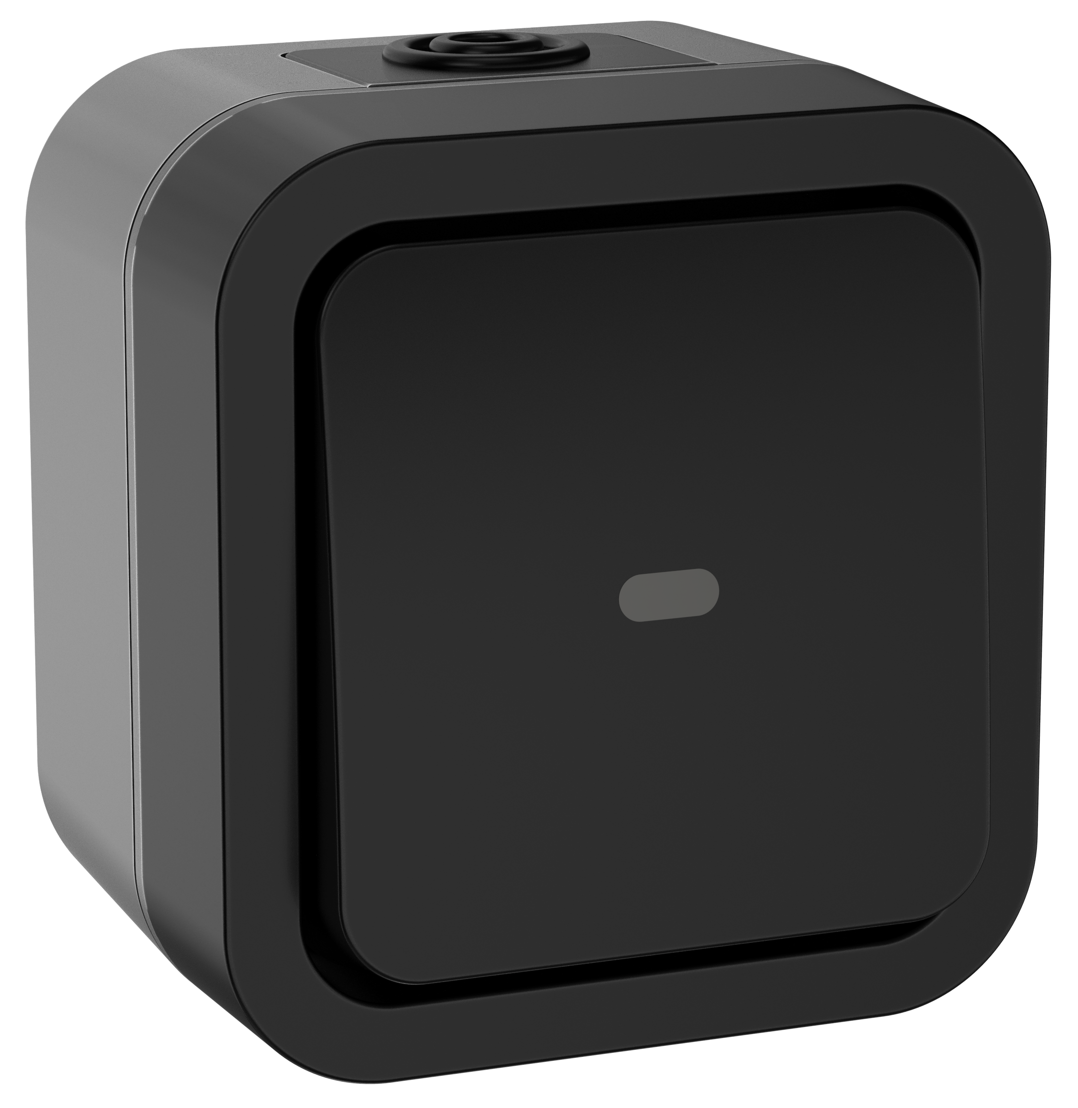 

TORS Переключатель одноклавишный с индикацией 10А IP55 TS102 графит IEK, Черный