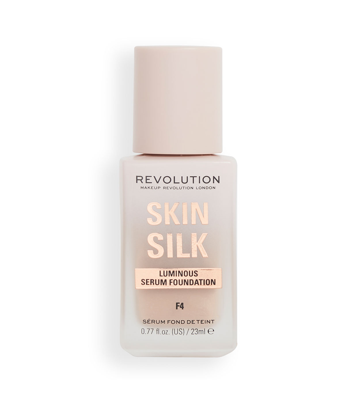 Тональное средство Makeup Revolution Skin Silk Serum Foundation F4 23 мл тональная основа skin foundation f0106 06 true beige 30 мл