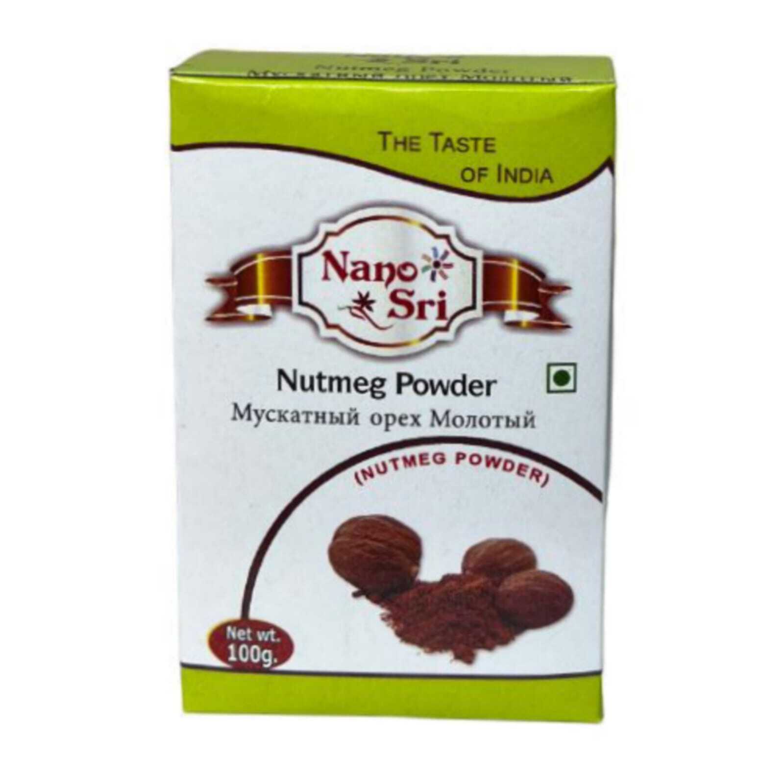 Мускатный орех Nano Sri молотый Nutmeg Powder, 100 г
