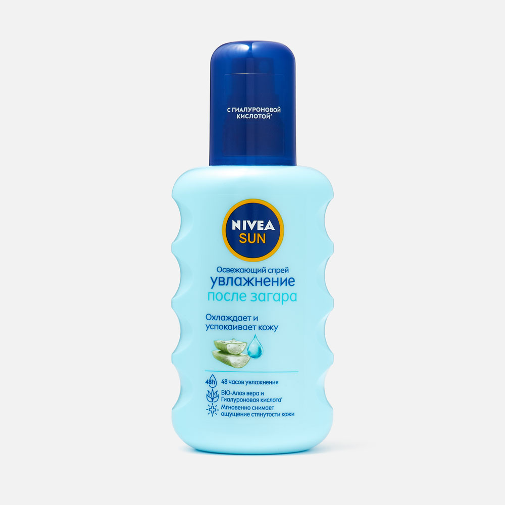 Спрей для тела Nivea Sun Освежающий Увлажнение после загара с алоэ вера 10 SPF 200 мл