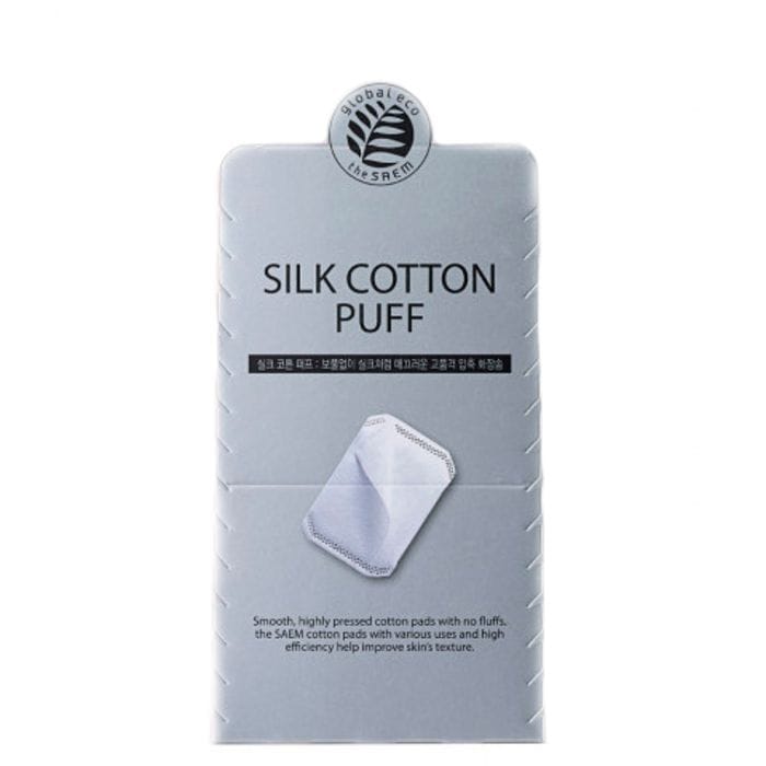 

Спонжи косметические шелковые The Saem silk cotton puff90