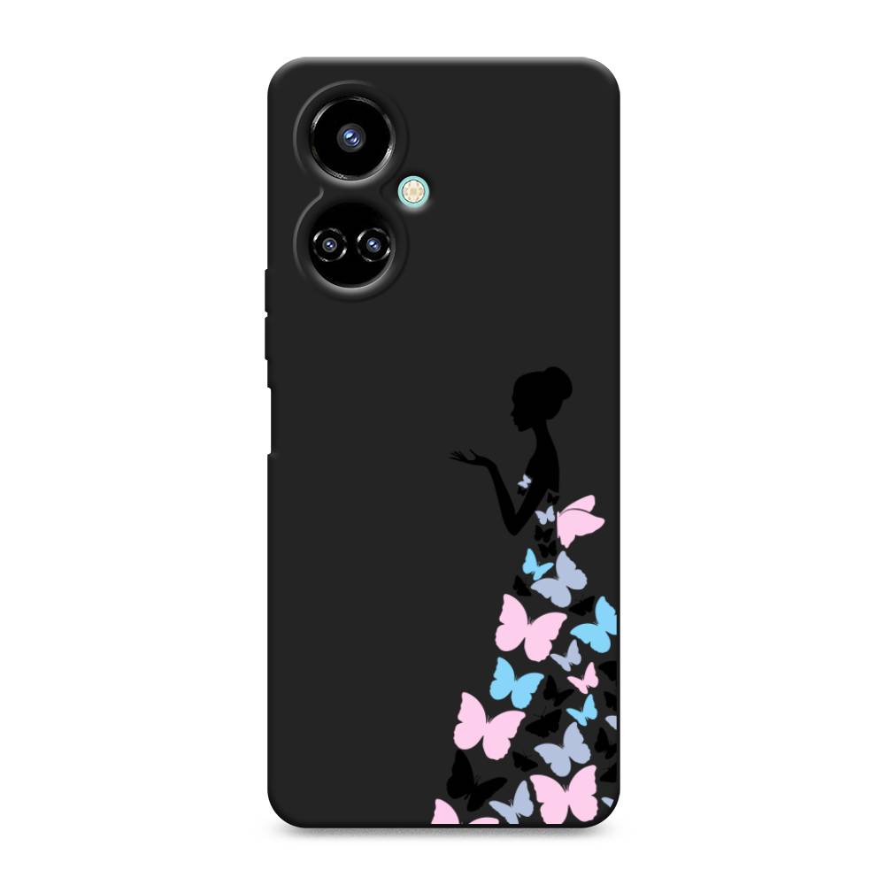 

Чехол Awog 301652-1 для Tecno Camon 19, Camon 19 Pro "Платье из бабочек", Белый;розовый, 301652-1