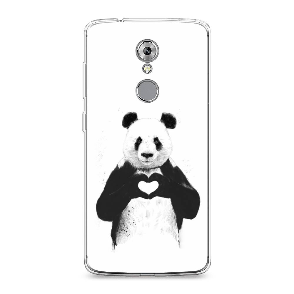 

Чехол Awog на ZTE Axon 7 / ЗТЕ Аксон 7 "Панда love", Разноцветный, 131450-10