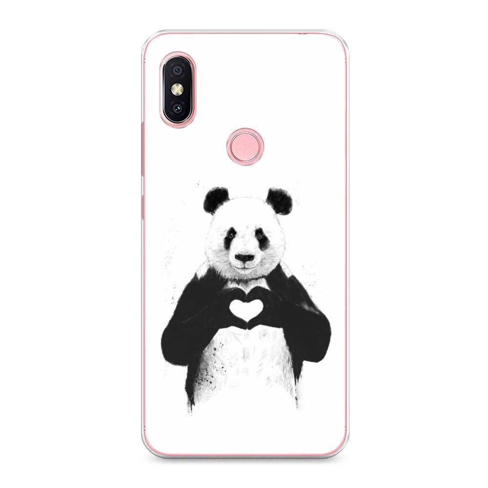 

Чехол Awog на Xiaomi Redmi S2 (Redmi Y2) "Панда love", Разноцветный, 33650-10