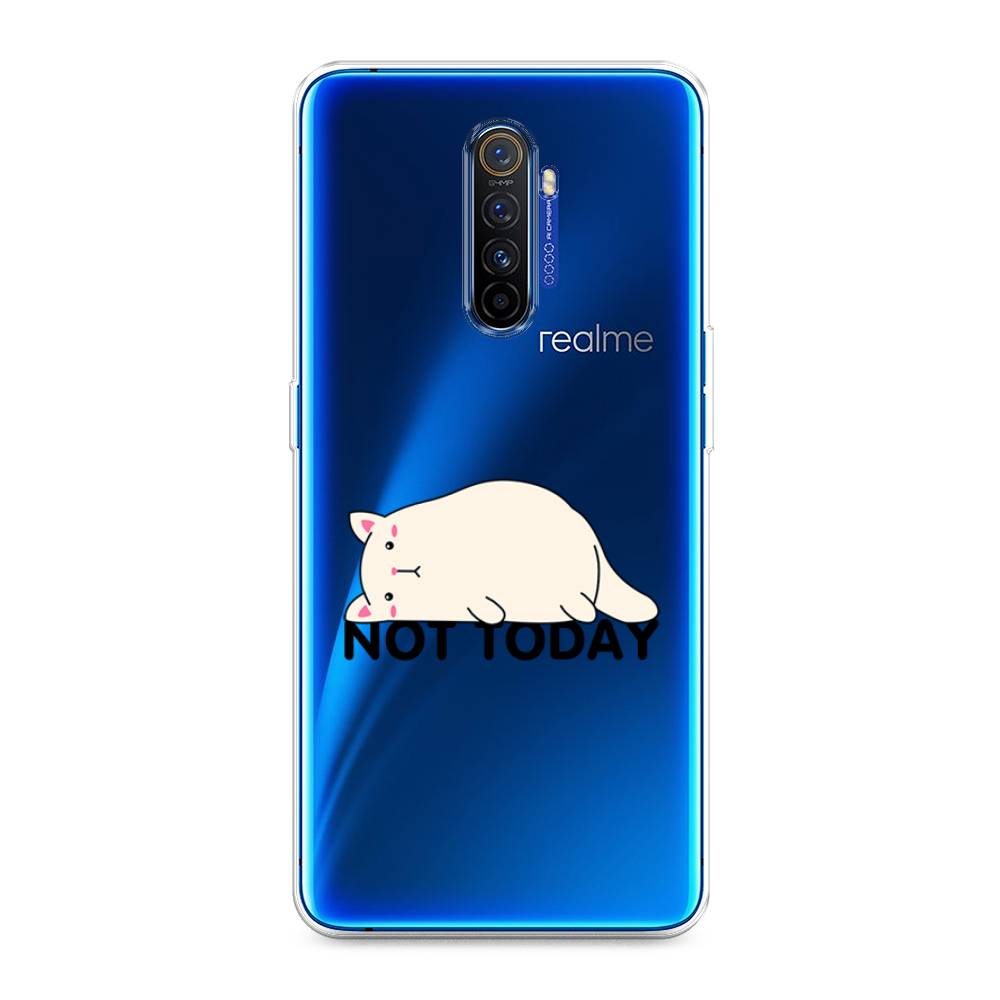 

Чехол на Realme X2 Pro "Cat not today", Белый;розовый;черный, 251750-1