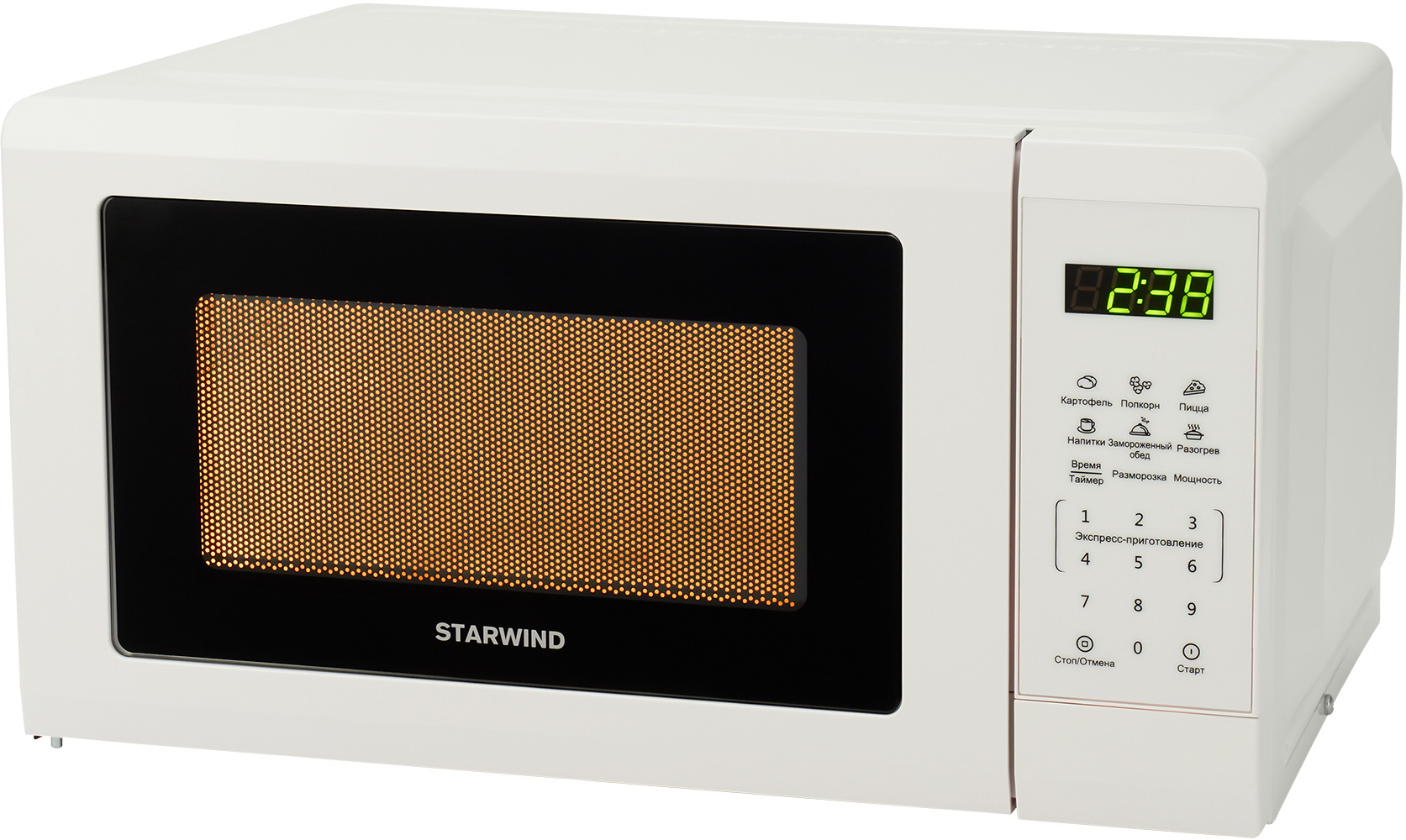 Микроволновая печь соло STARWIND SMW4120 белый кофеварка starwind stg6050 белый