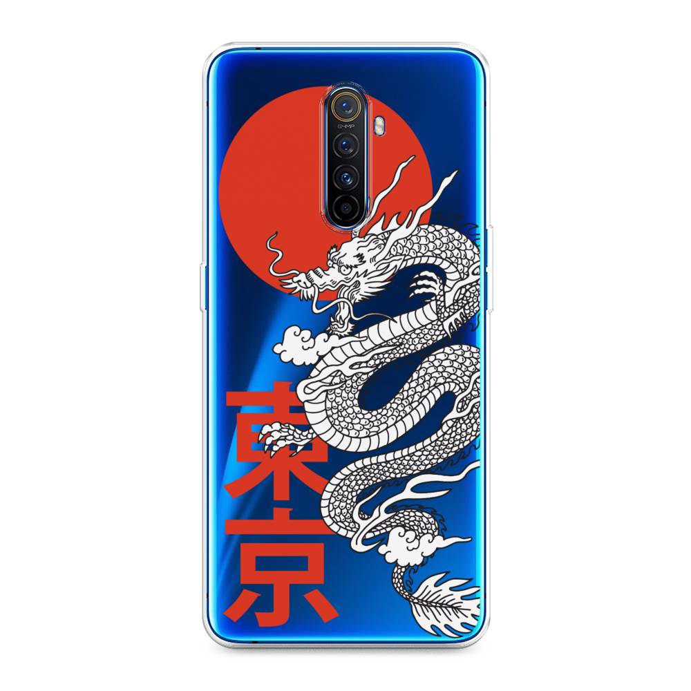 

Чехол на Realme X2 Pro "Китайский дракон", Черный;красный;белый, 251750-1