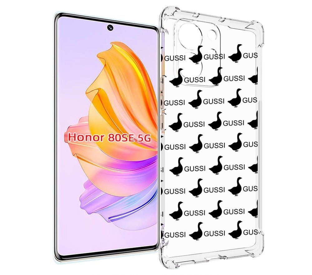

Чехол MyPads GUSSI для Honor 80 SE, Прозрачный, Tocco