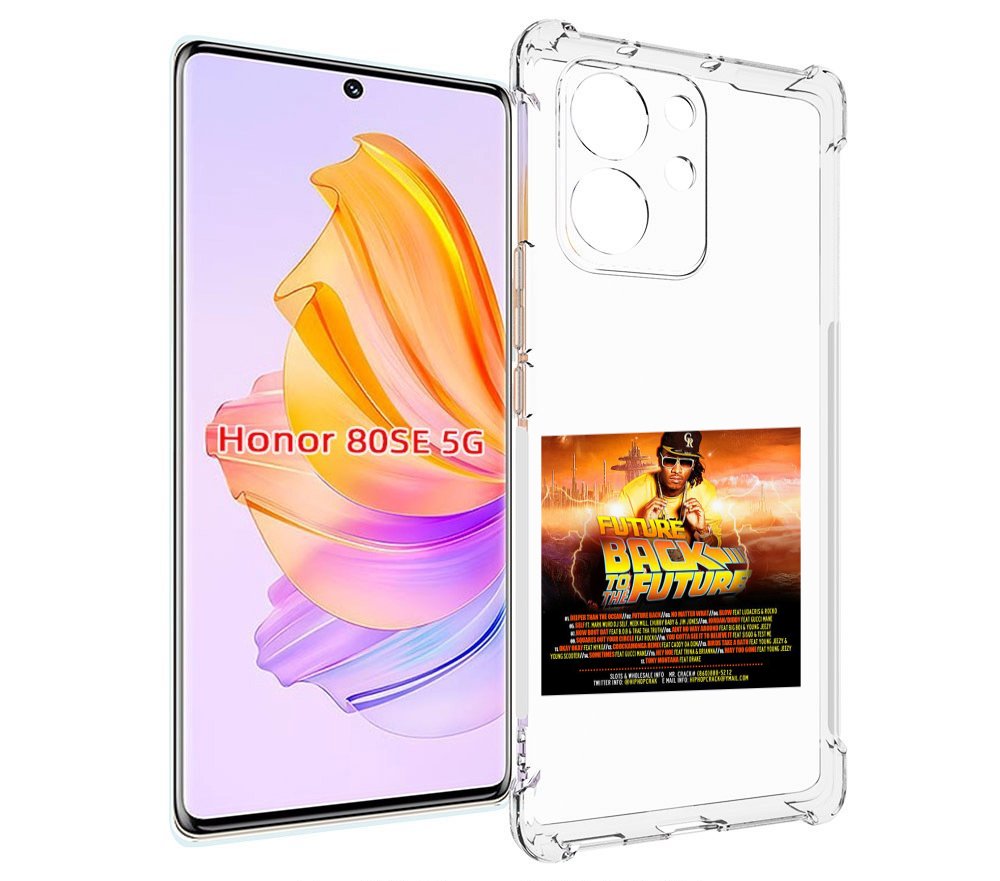 

Чехол MyPads Future - Back To The Future для Honor 80 SE, Прозрачный, Tocco
