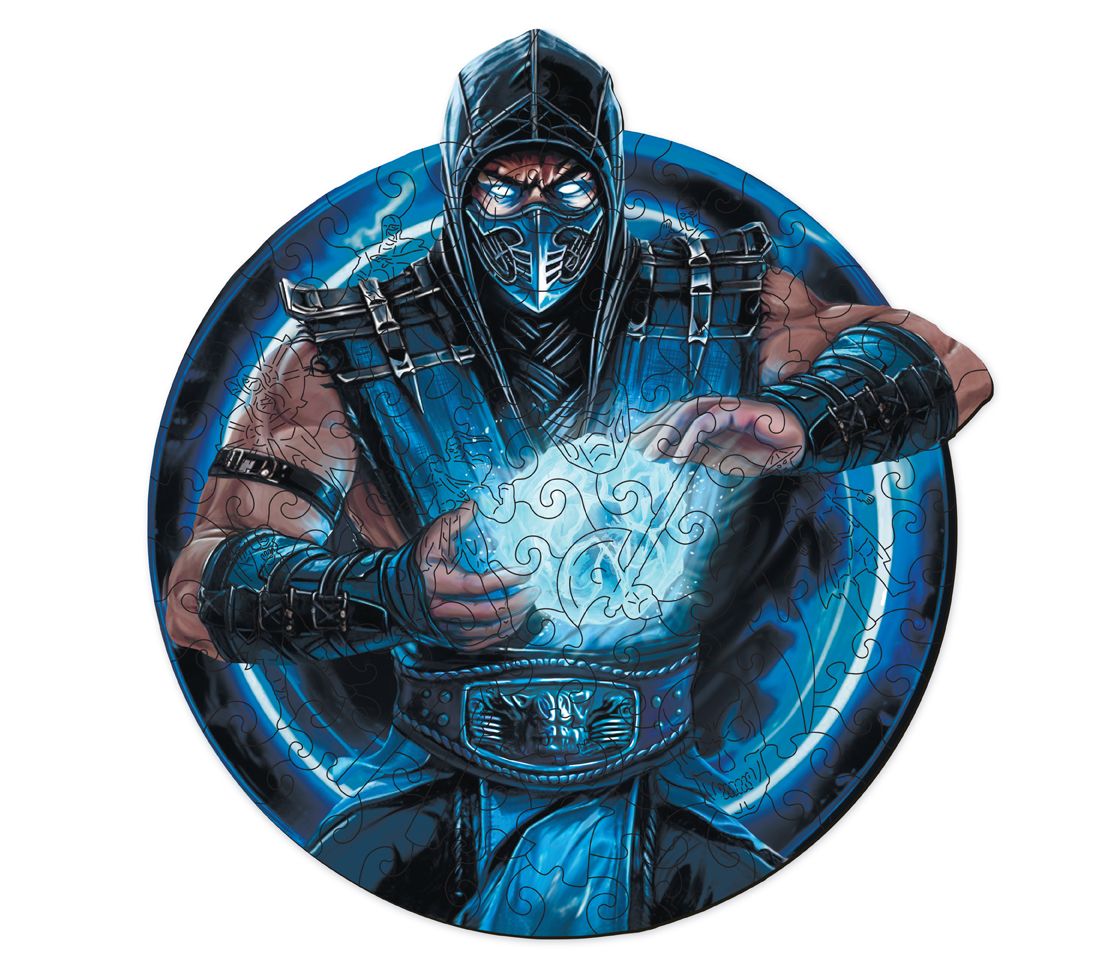 

Деревянные пазлы Active puzzles Саб-Зиро Sub-Zero головоломка настольная игра 100 деталей, Саб-Зиро