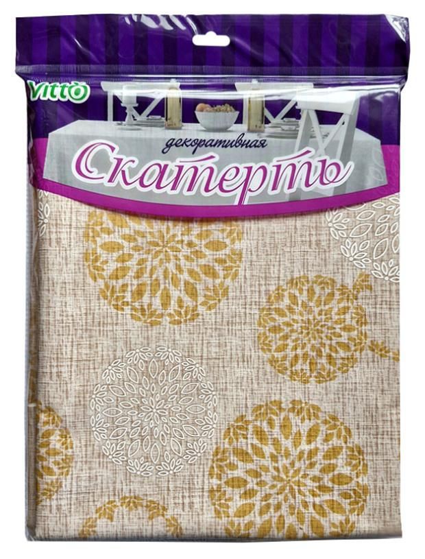 

Скатерть Vitto 130 x 150 см ПВХ желтые шары, Желтый