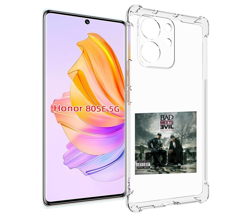 

Чехол MyPads Eminem BAD MEETS EVIL – HELL THE SEQUEL для Honor 80 SE, Прозрачный, Tocco