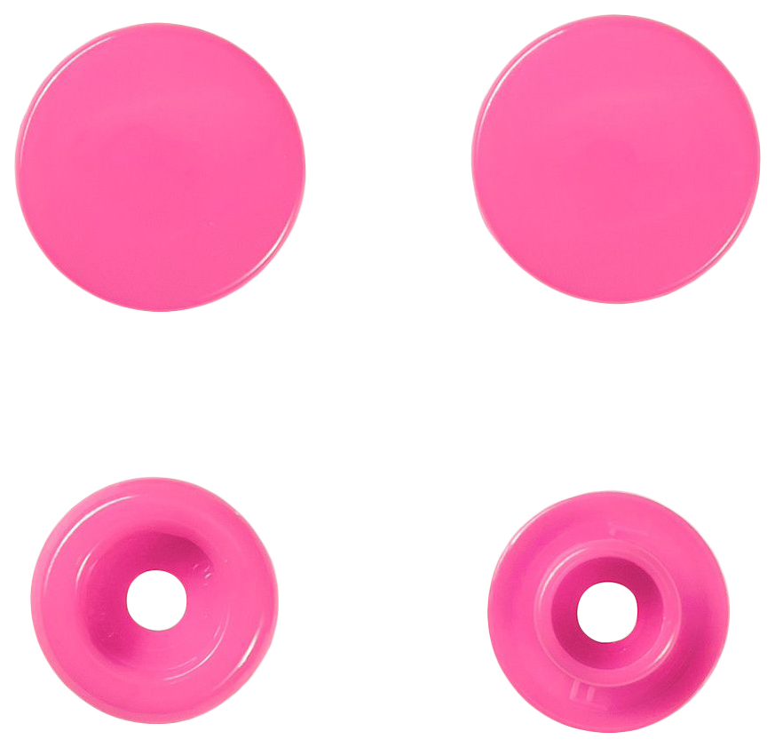 Кнопка Prym 393147 Color Snaps, диаметр 12,4 мм, ярко-розовый, 30 шт
