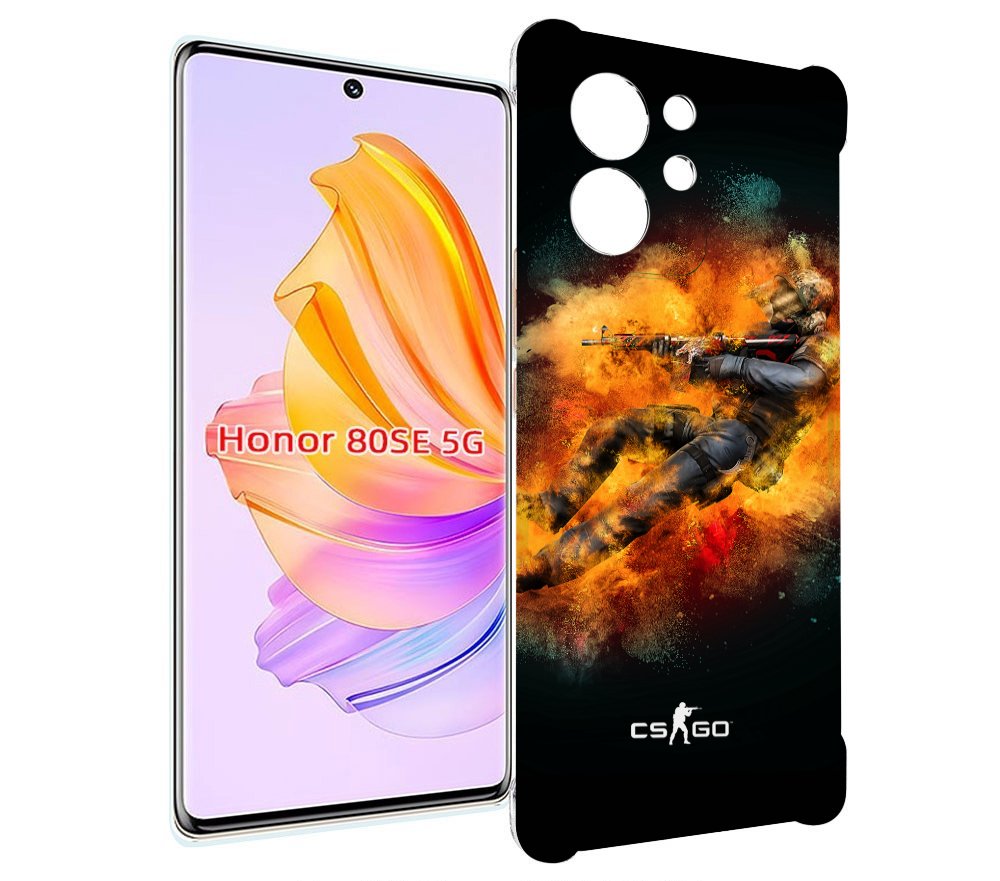 

Чехол MyPads CS-go-Контр-террорист мужской для Honor 80 SE, Прозрачный, Tocco