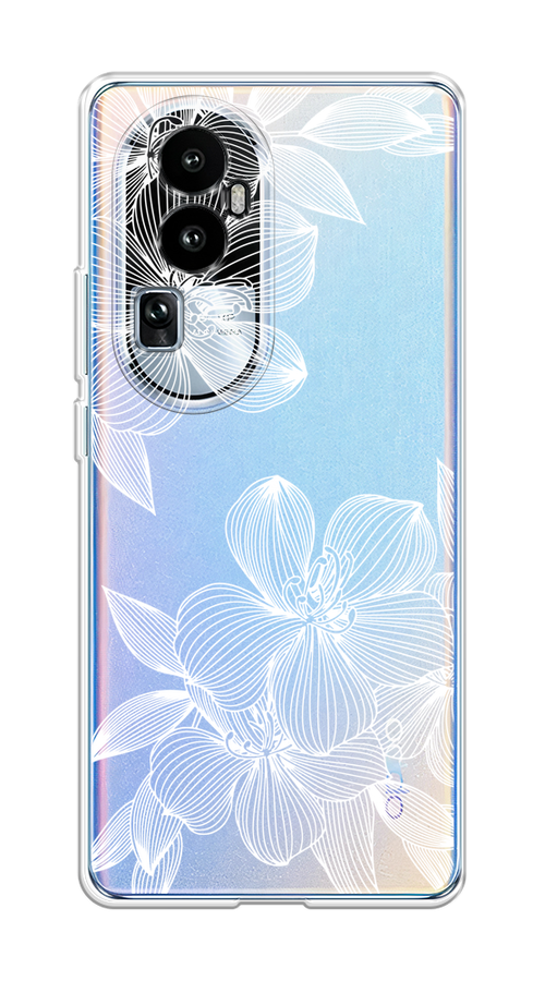 

Чехол на Oppo Reno 10 Pro Plus "Крокус", Белый;прозрачный, 2514550-1