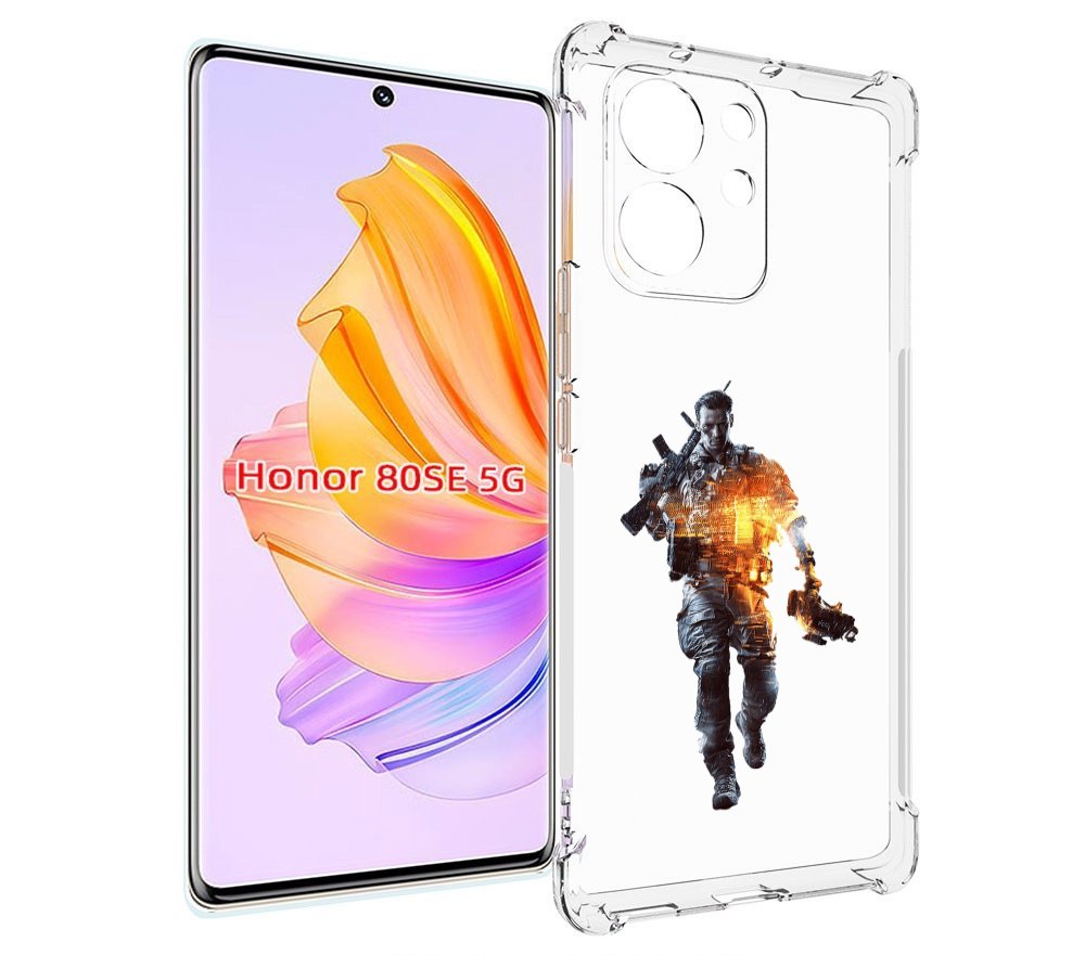 

Чехол MyPads Battlefield-4 мужской для Honor 80 SE, Прозрачный, Tocco