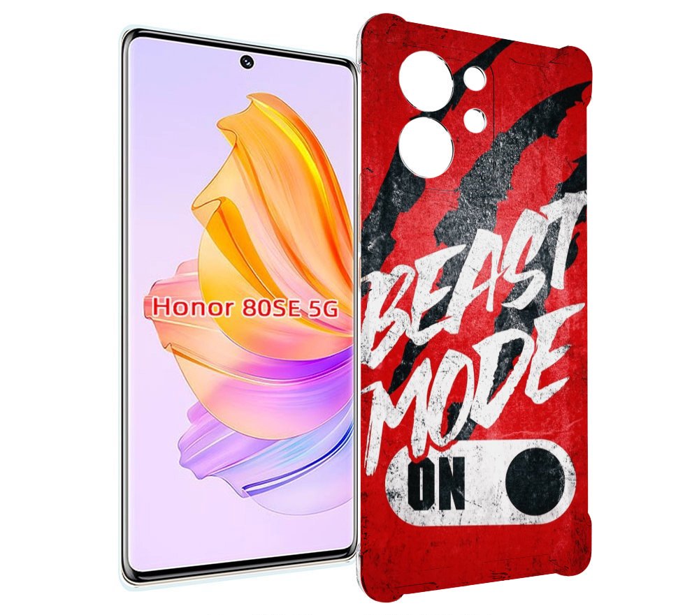 

Чехол MyPads BEAST inside You для Honor 80 SE, Прозрачный, Tocco