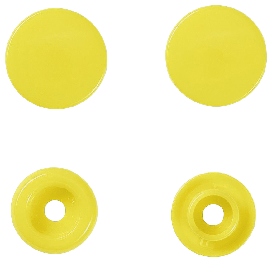 Кнопка Prym 393107 Color Snaps, диаметр 12,4 мм, светло-желтый, 30 шт