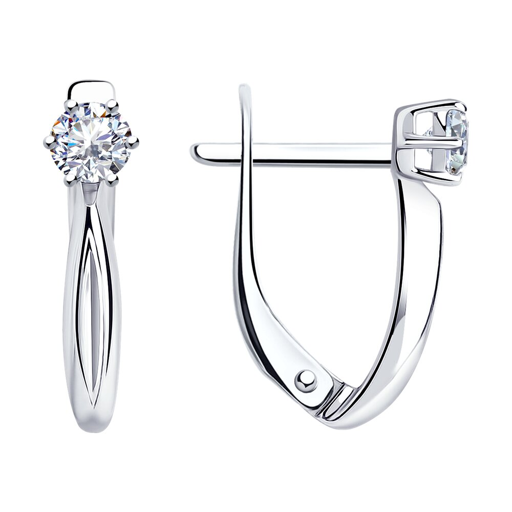 

Серьги из серебра Diamant 94-120-01376-1, фианит, 94-120-01376-1