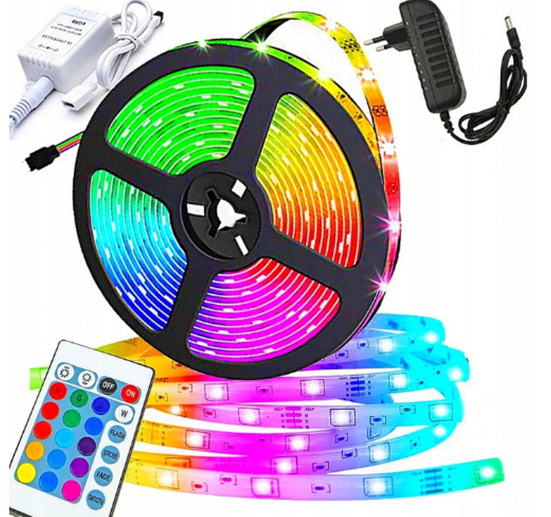 

Светодиодная лента LED 2835RGB 5 метров, SMD 2835, Цветная с пультом управления