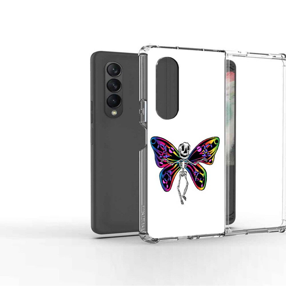 Чехол MyPads Tocco для Samsung Galaxy Z Fold 3 эффект бабочки