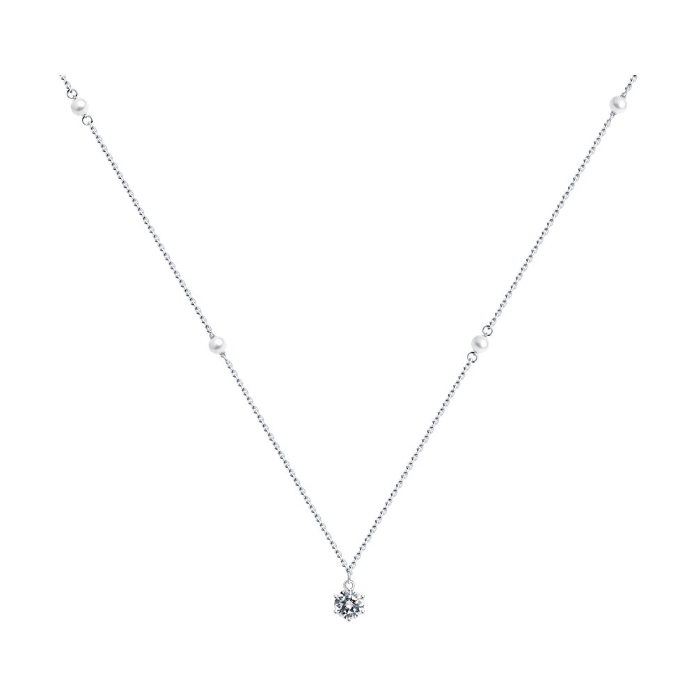 

Колье из серебра с жемчугом 50-55 см SOKOLOV 94070614, 94070614
