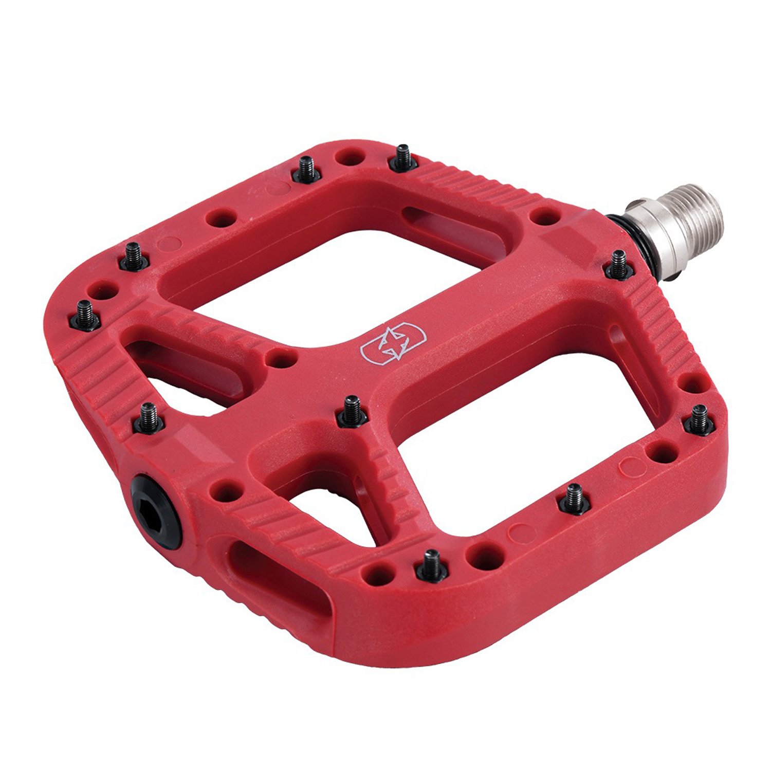 Педали Oxford 2023 Loam 20 Nylon Flat Pedals Red